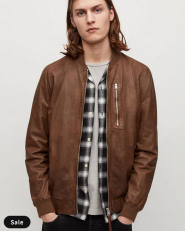 Mens Brown Leather Jacket