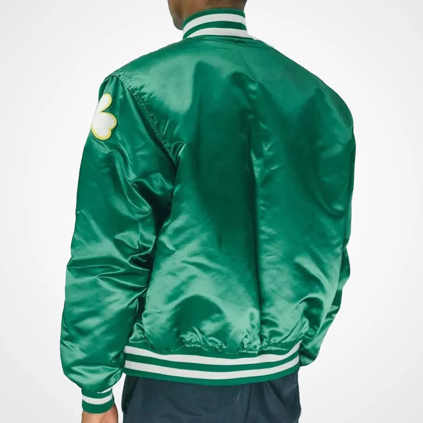Vintage Boston Celtics Satin Bomber Jacket – Classic NBA Starter Edition