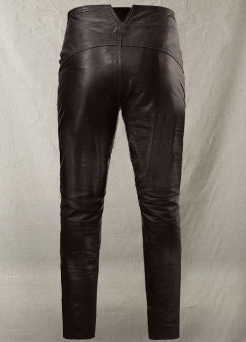 Men's Black Leather Pants