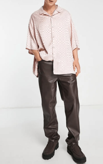 Dark Brown Leather Pants