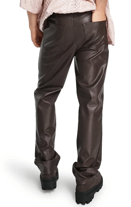 Dark Brown Leather Pants