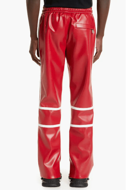 Men's Red Leather Pants