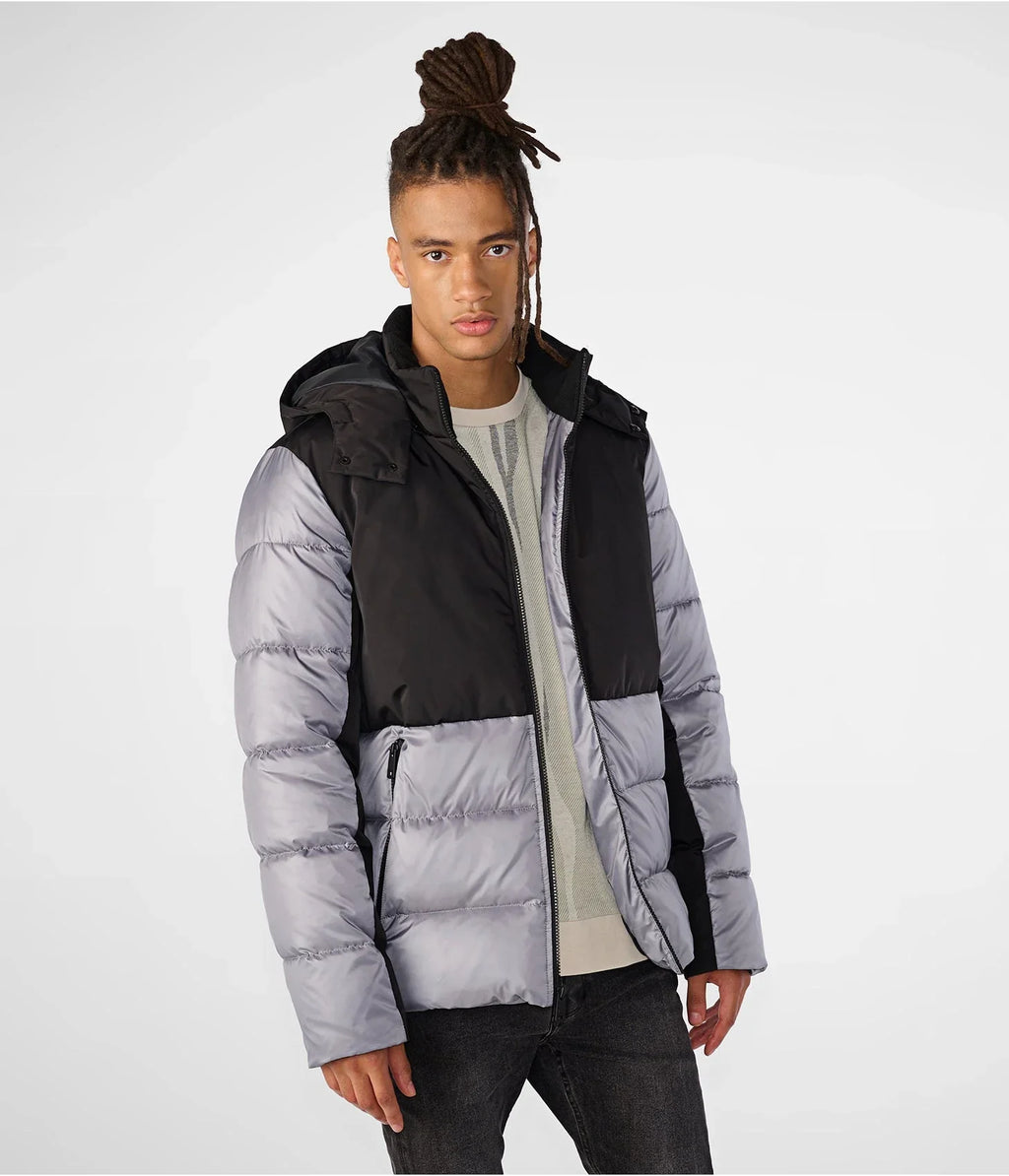 Men’s Puffer Jacket with Removable Hood – Lightweight Winter Outerwear