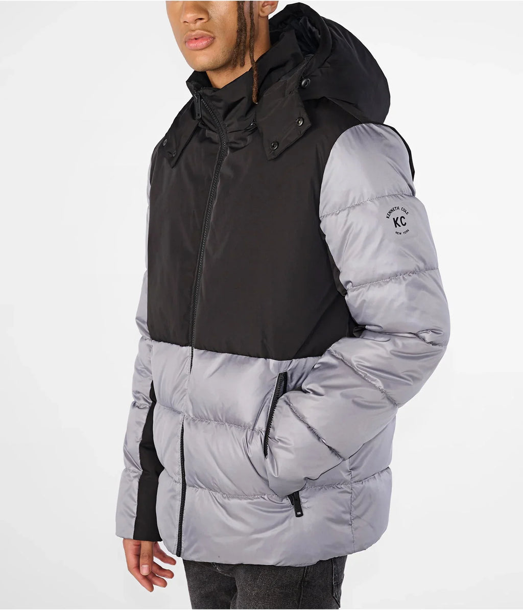 Men’s Puffer Jacket with Removable Hood – Lightweight Winter Outerwear