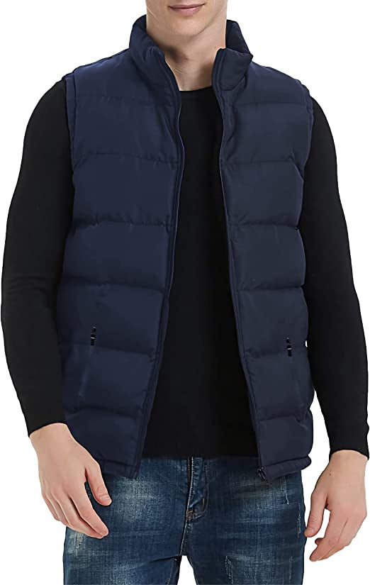 Men's Blue Puffer Vest