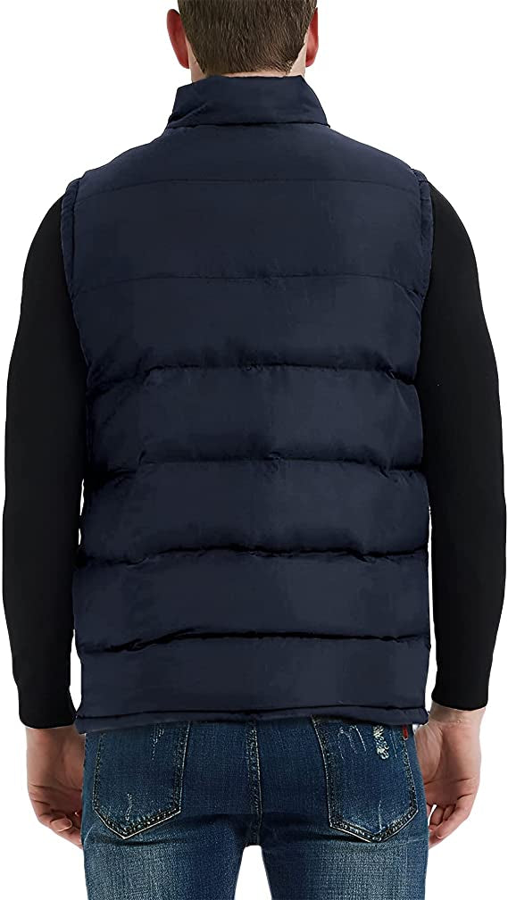 Men's Blue Puffer Vest