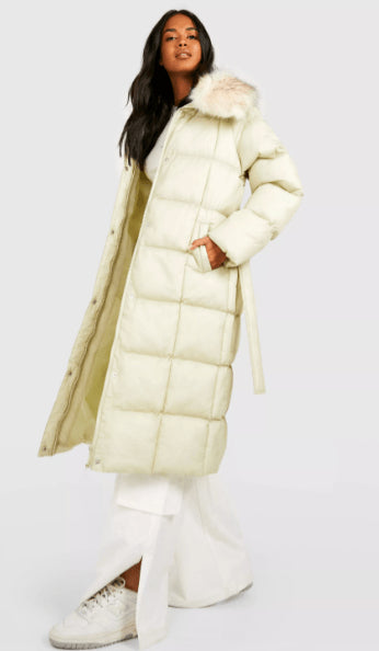 Off-White Women's Belted Puffer Trench Coat