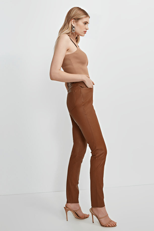 Women's Brown Leather Pants – Sleek, Chic & Timeless